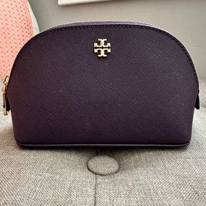 Tory Burch Robinson Saffiano Leather Cosmetic Case
